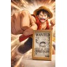 Luffy Wanted – Tableau One Piece décoratif | Eden Wood