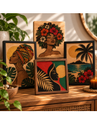 Tableau gravé - Coloré