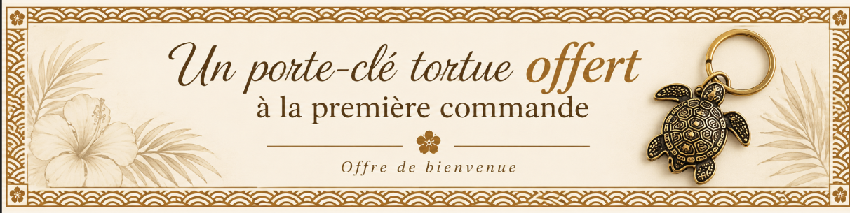 Un porte clé tortue offerte à la première commande